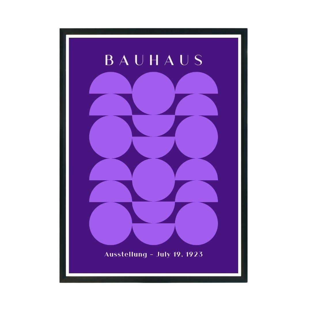 Bauhaus Abstract Wall Poster | Modern Minimalist Art Print