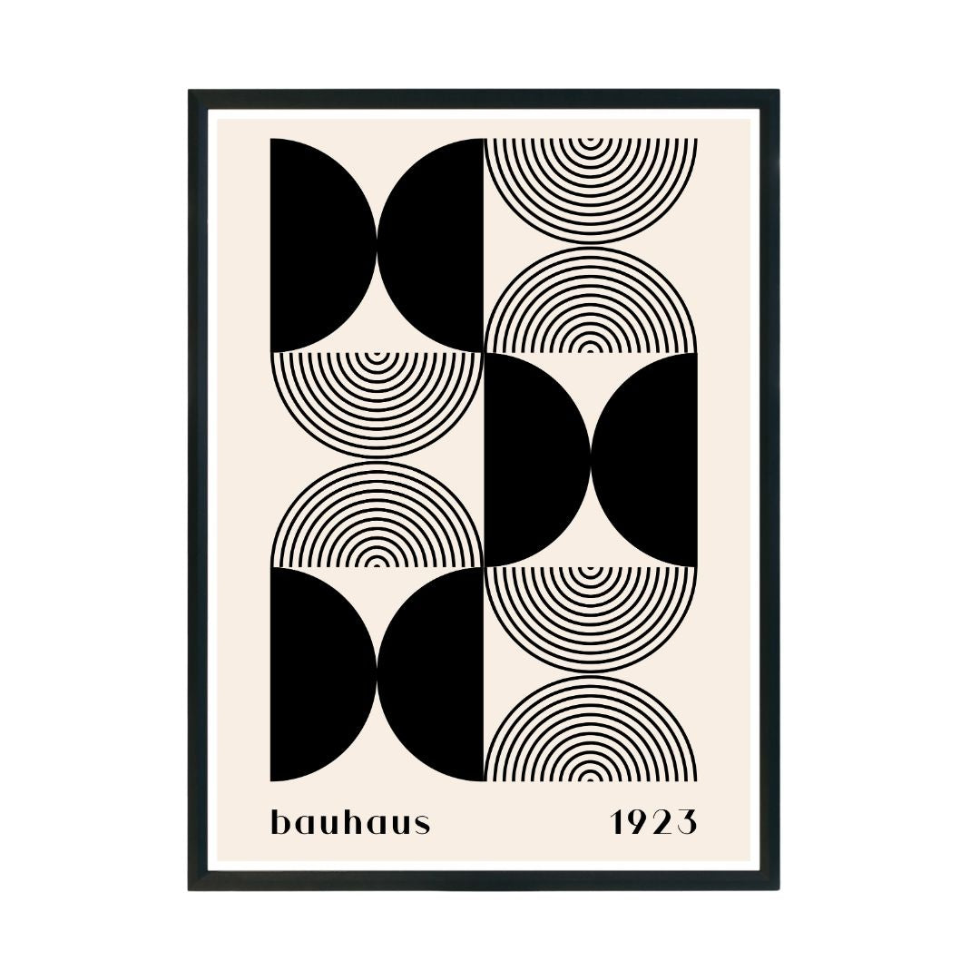 Bauhaus Abstract Wall Poster | Modern Minimalist Art Print