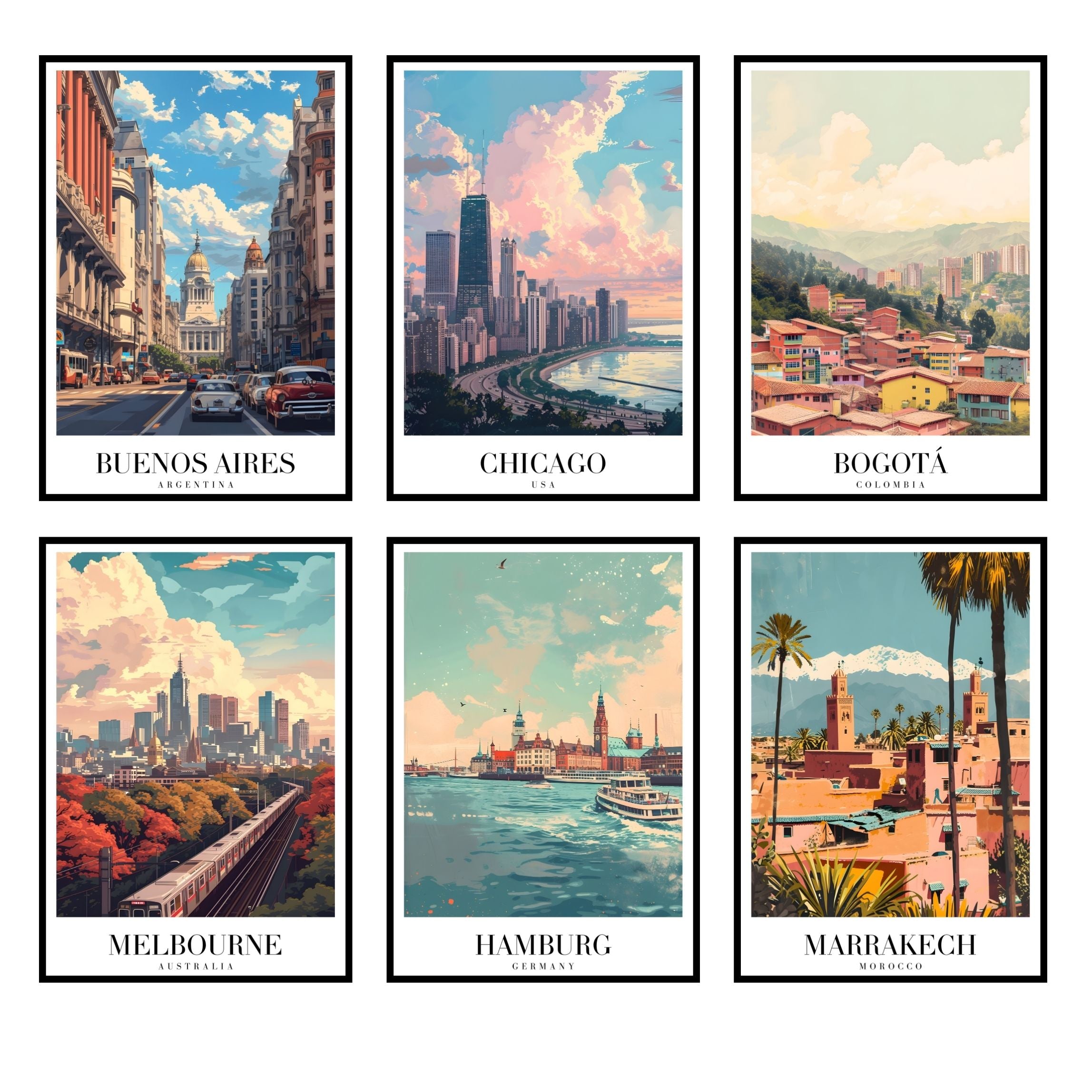 Around the World: Stunning Travel Posters for Your Space