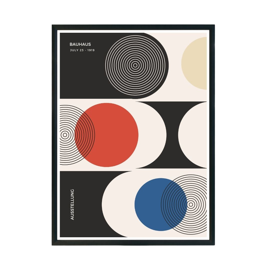 Bauhaus Abstract Wall Poster | Modern Minimalist Art Print