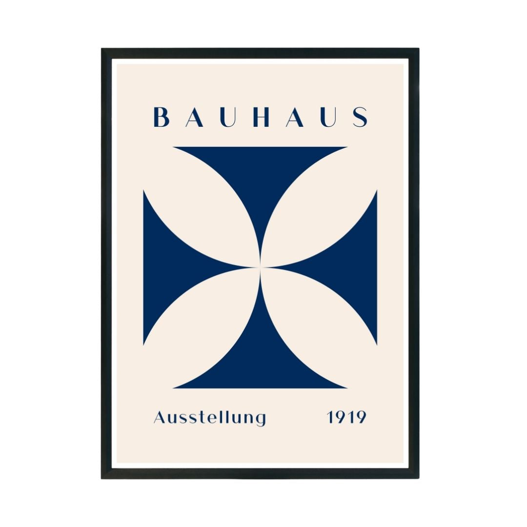 Bauhaus Abstract Wall Poster | Modern Minimalist Art Print