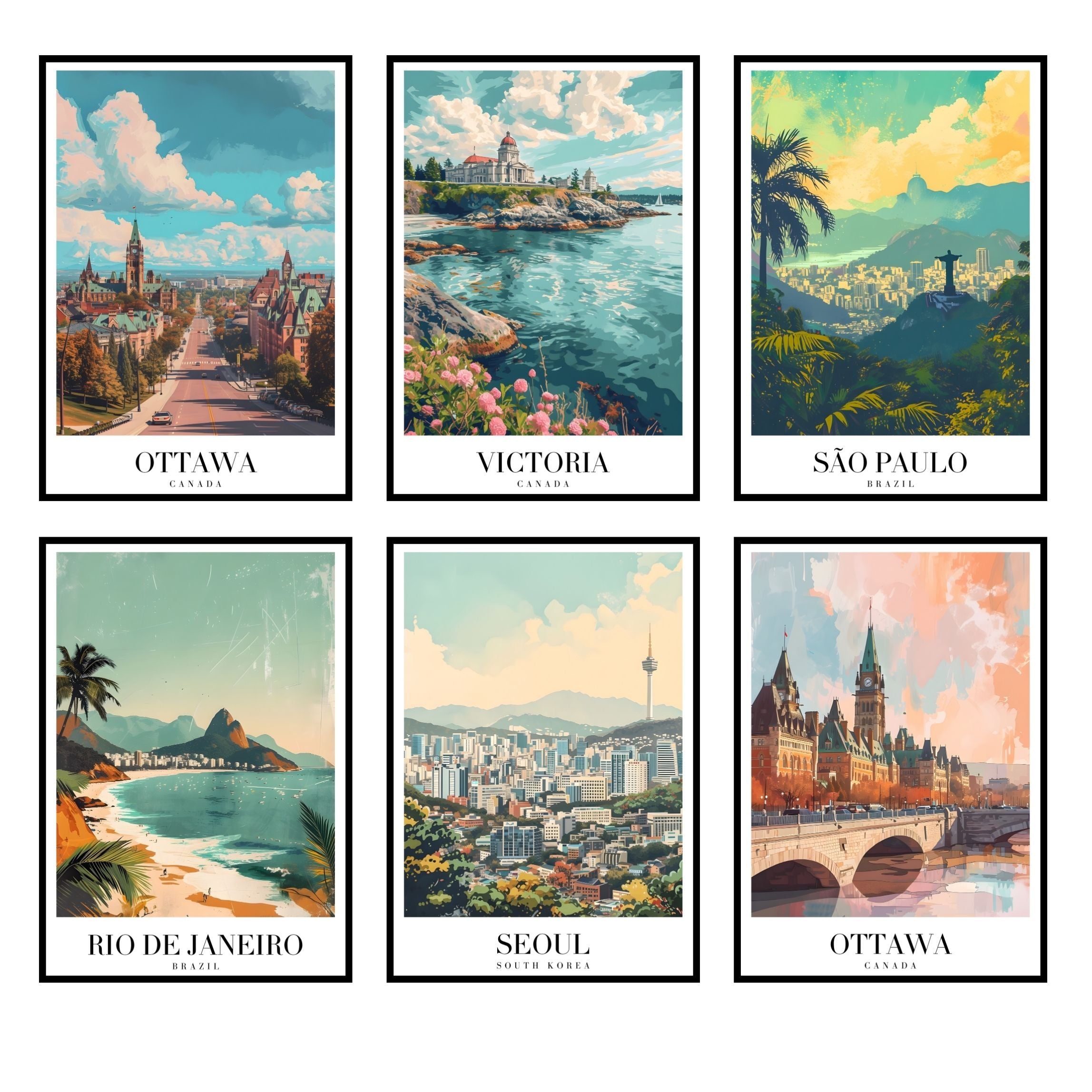 Escape Through Art: Posters of Dream Destinations