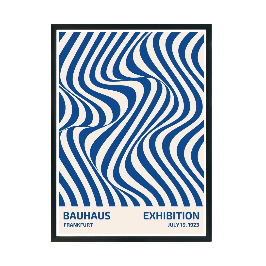 Bauhaus Abstract Wall Poster | Modern Minimalist Art Print