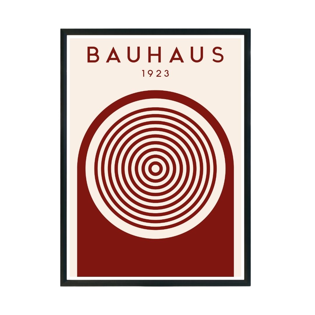 Bauhaus 1923 Abstract Wall Poster | Modern Minimalist Art Print