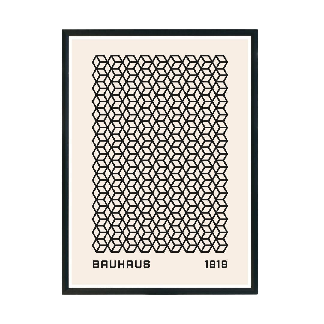 1919 Bauhaus Abstract Wall Poster | Modern Minimalist Art Print