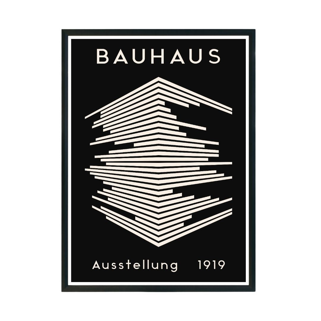 Bauhaus 1919 Abstract Wall Poster | Modern Minimalist Art Print