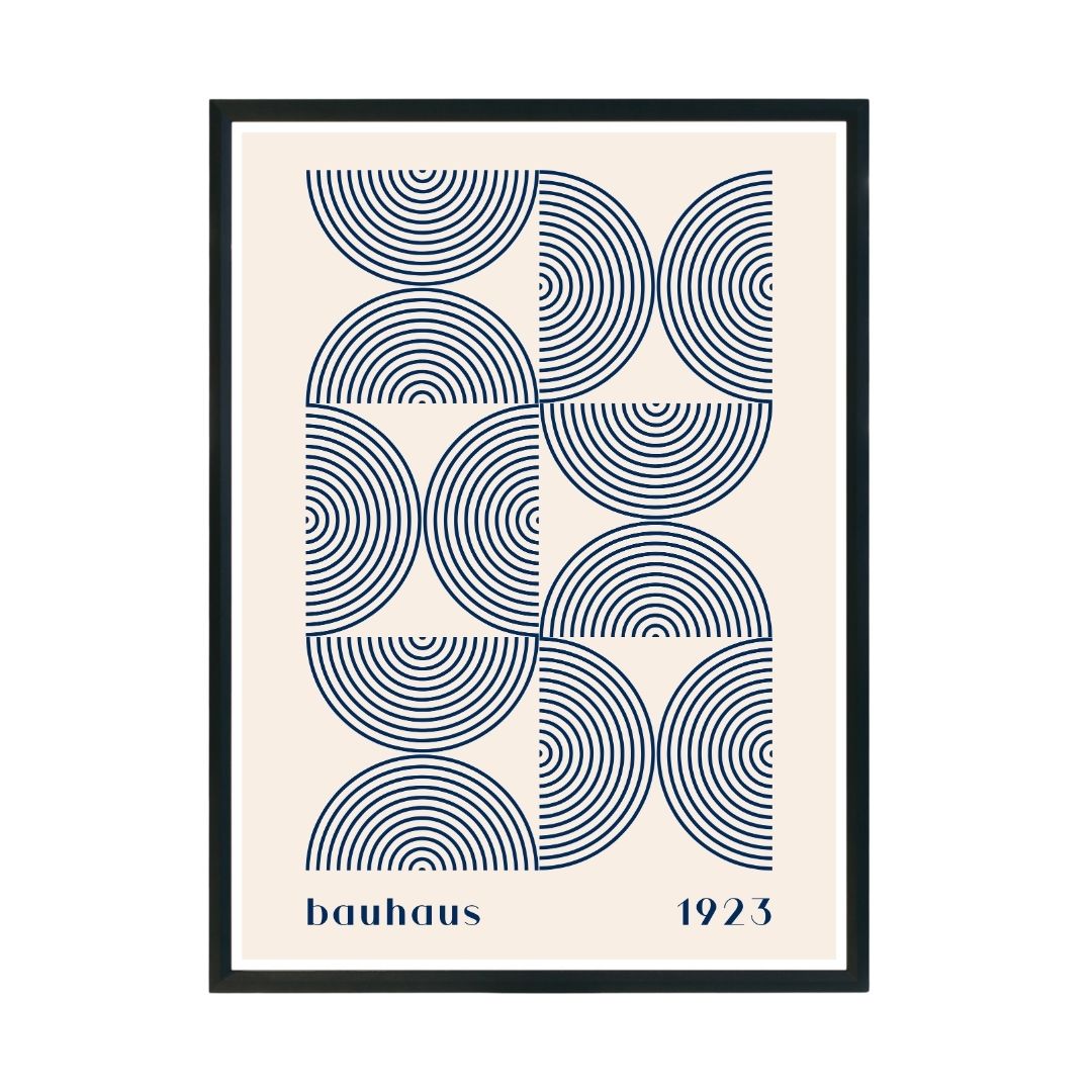 Bauhaus 1923 Abstract Wall Poster | Modern Minimalist Art Print