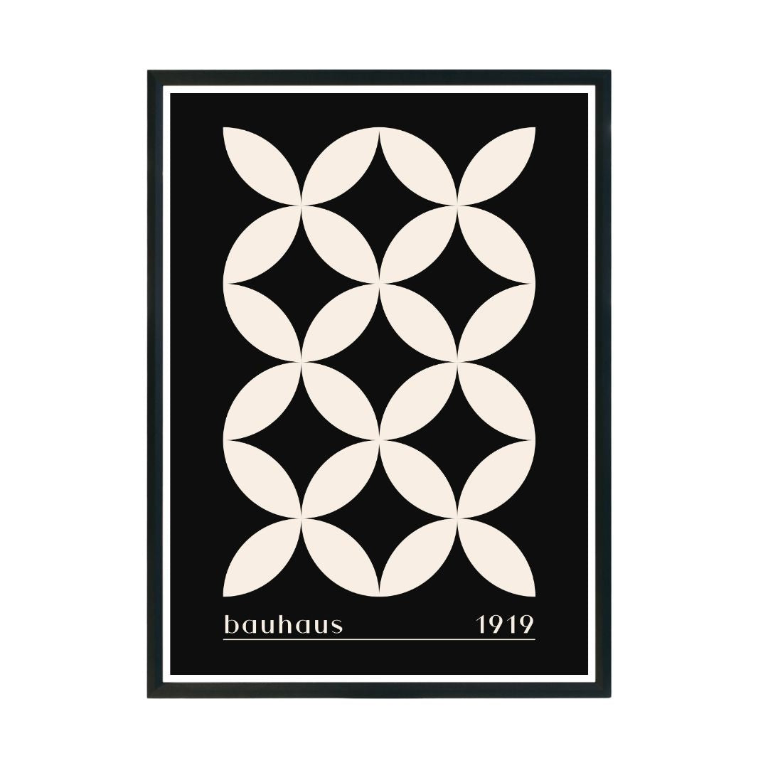 Bauhaus 1919 Abstract Wall Poster | Modern Minimalist Art Print