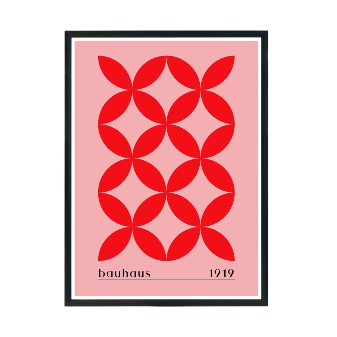 Bauhaus Abstract Wall Poster | Modern Minimalist Art Print