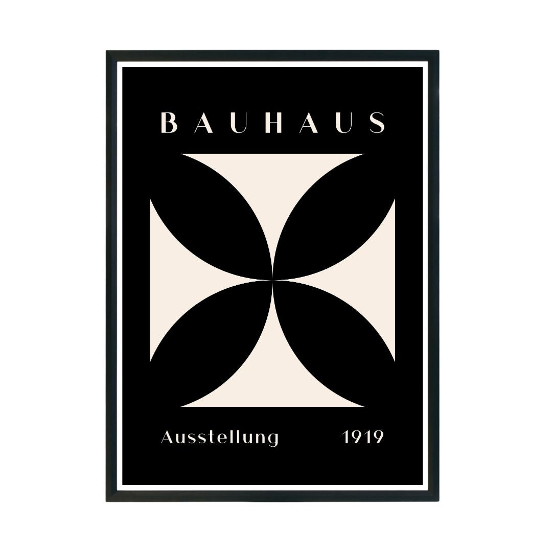 Bauhaus 1919 Abstract Wall Poster | Modern Minimalist Art Print