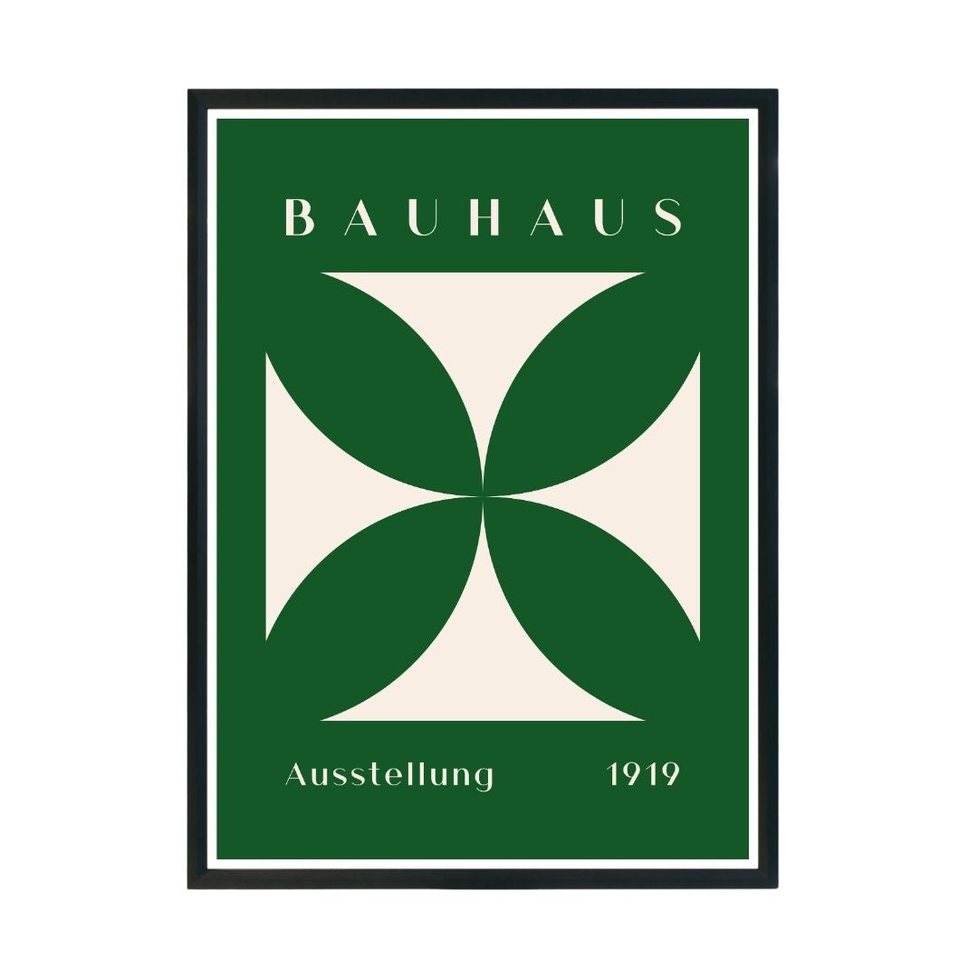 Bauhaus 1919 Abstract Wall Poster | Modern Minimalist Art Print