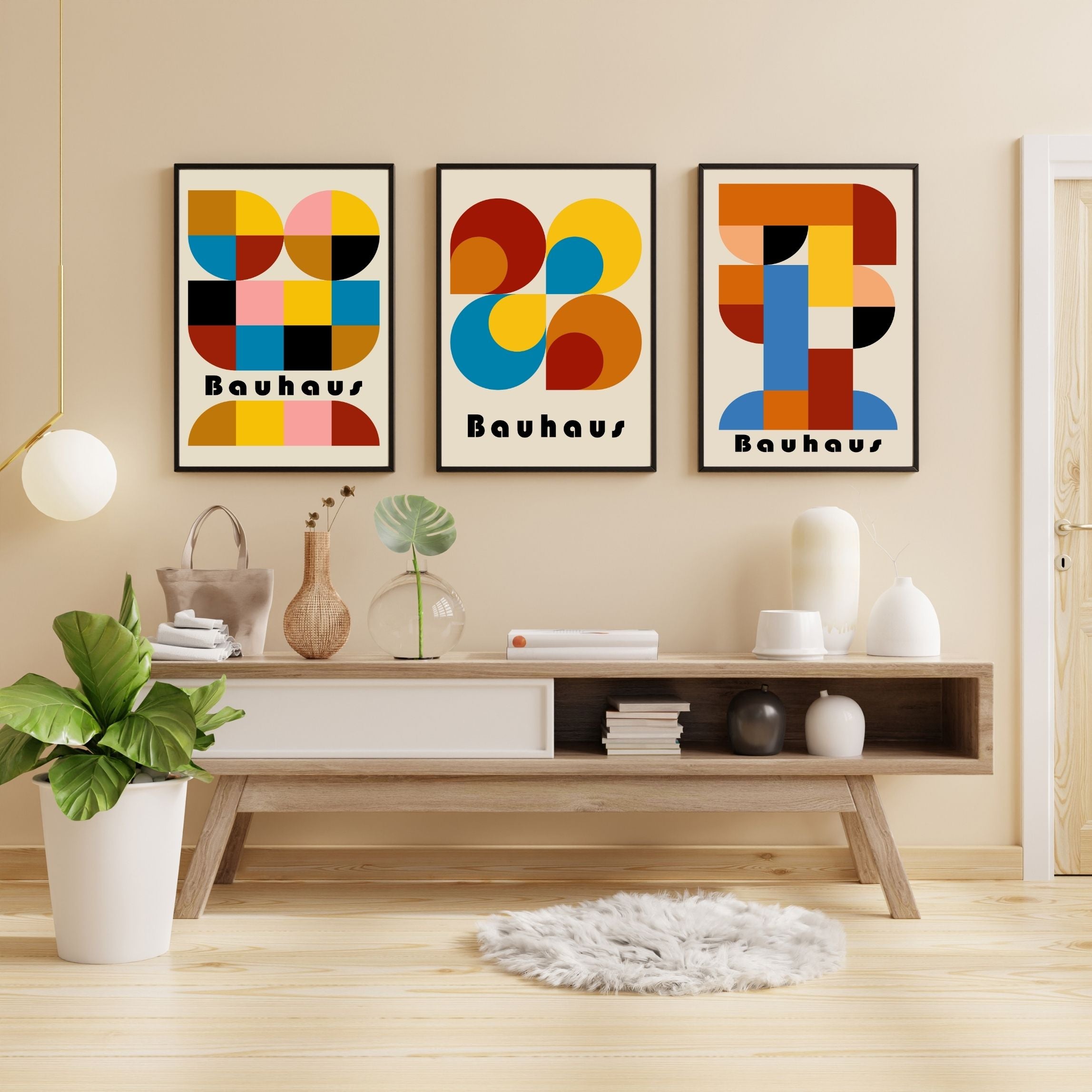 Geometric Genius: Bauhaus Posters for Bold Interiors