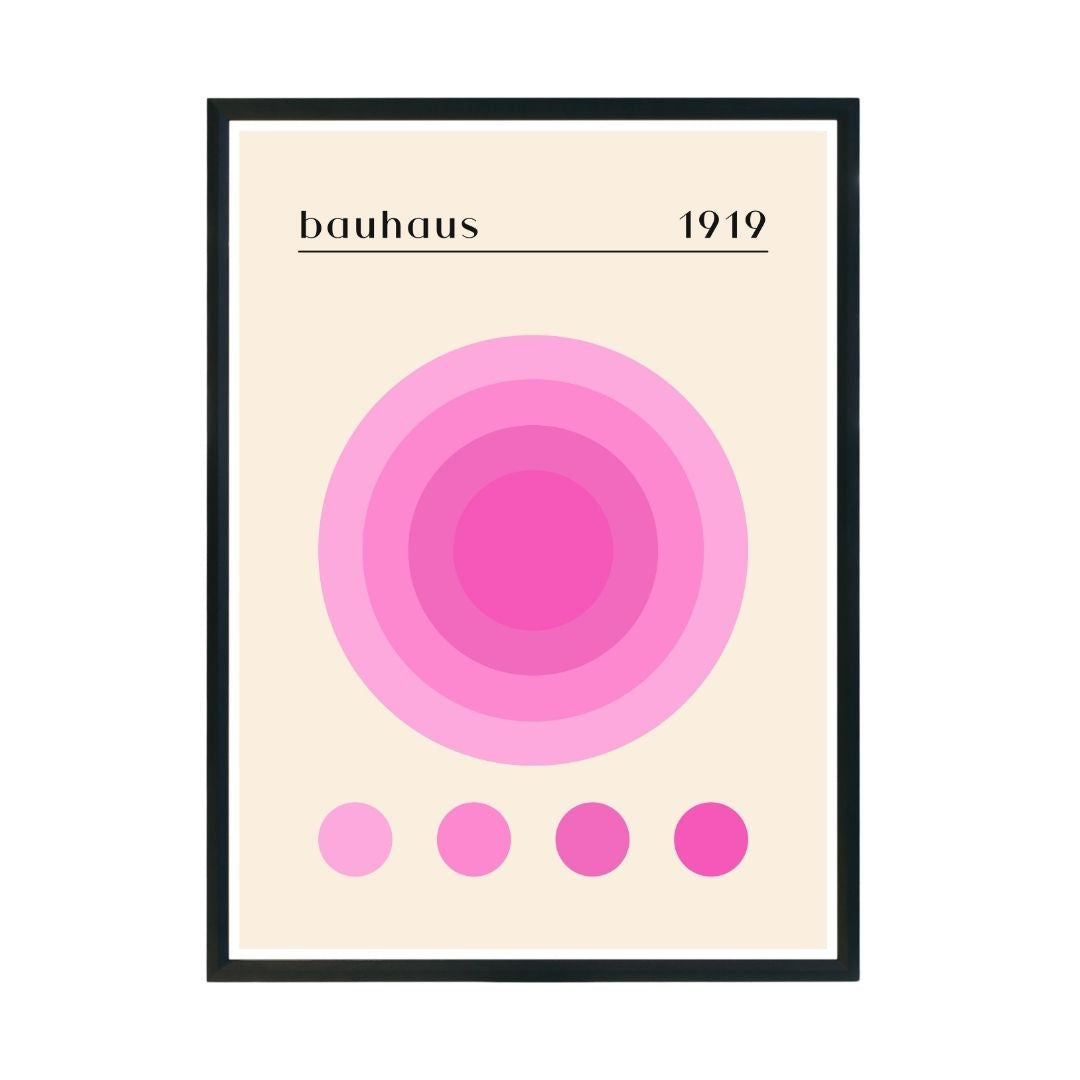Bauhaus 1919 Abstract Wall Poster | Modern Minimalist Art Print