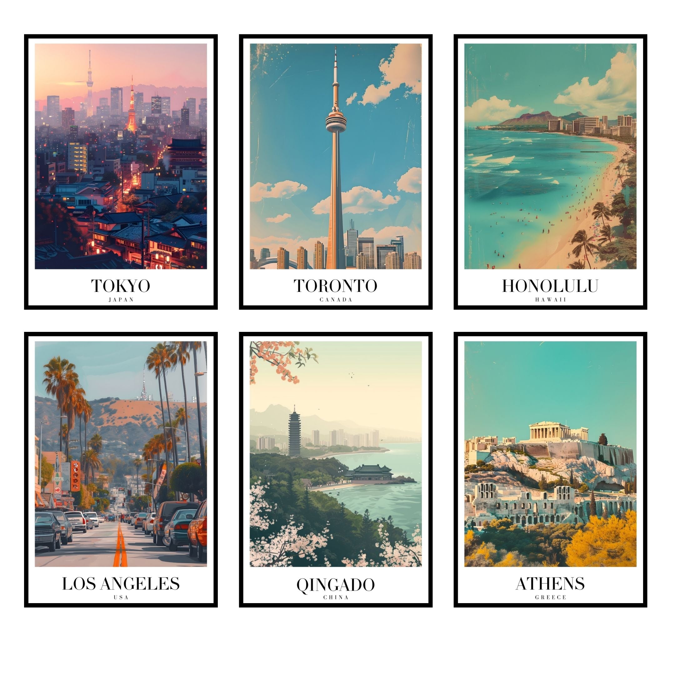 World Wonders: Posters for Travel Enthusiasts