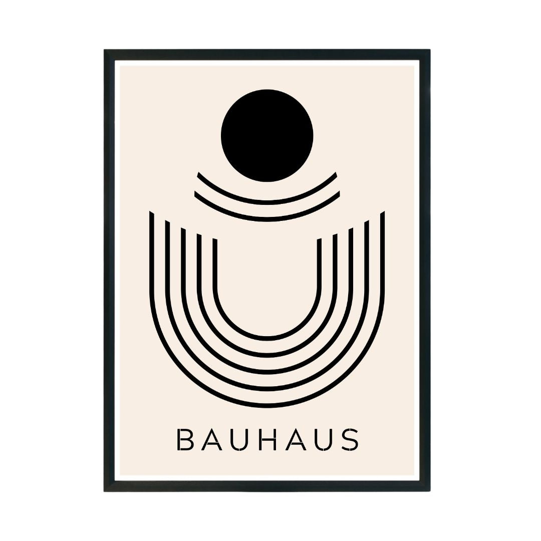 Bauhaus Abstract Wall Poster | Modern Minimalist Art Print