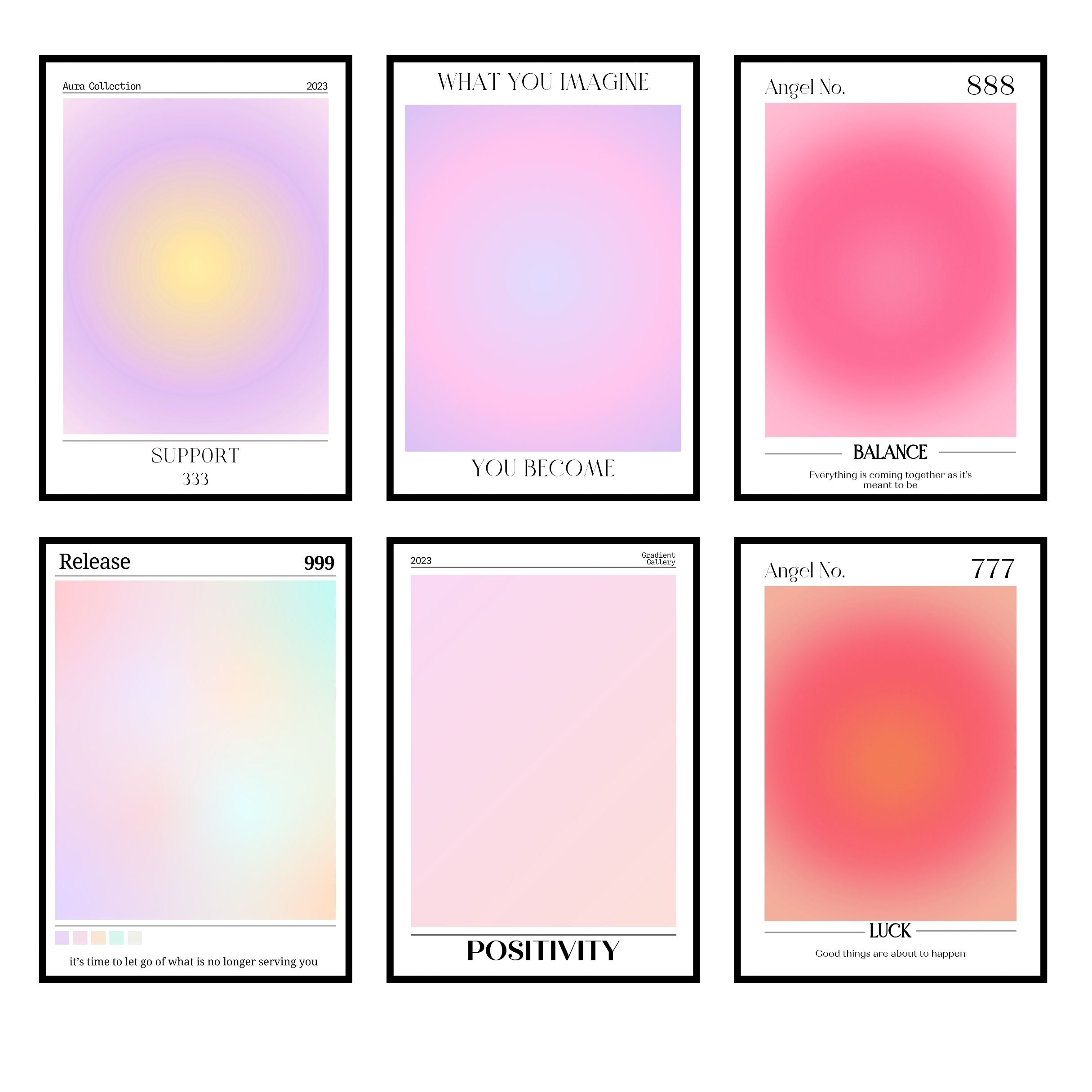 Energetic Aura: Posters for a Positive Atmosphere