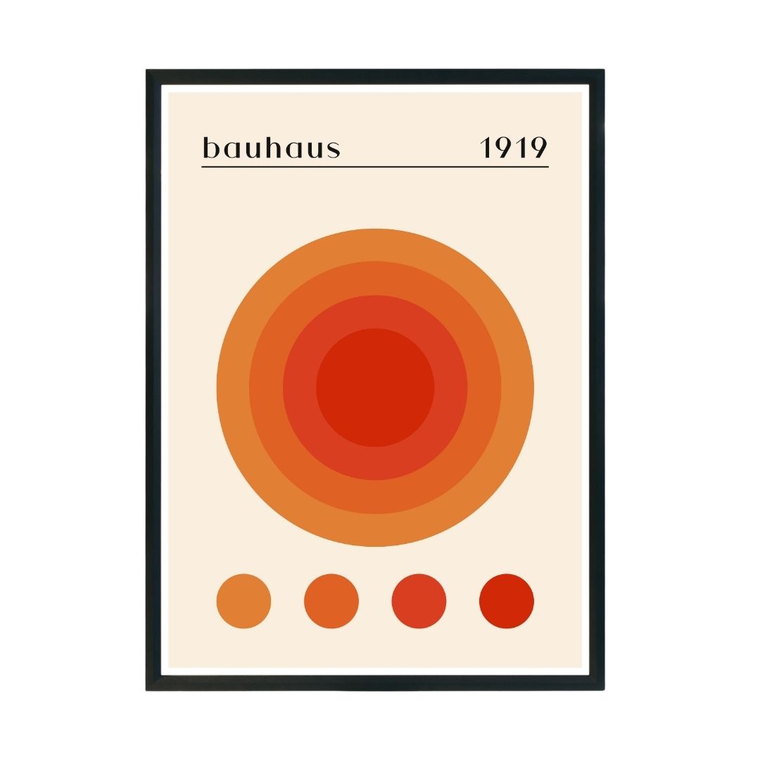 Bauhaus Abstract Wall Poster | Modern Minimalist Art Print