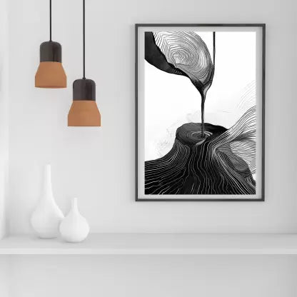 Geometric Art Trio - Set of 3 Modern Prints (12x18) Photographic Paper  (18 inch X 12 inch)