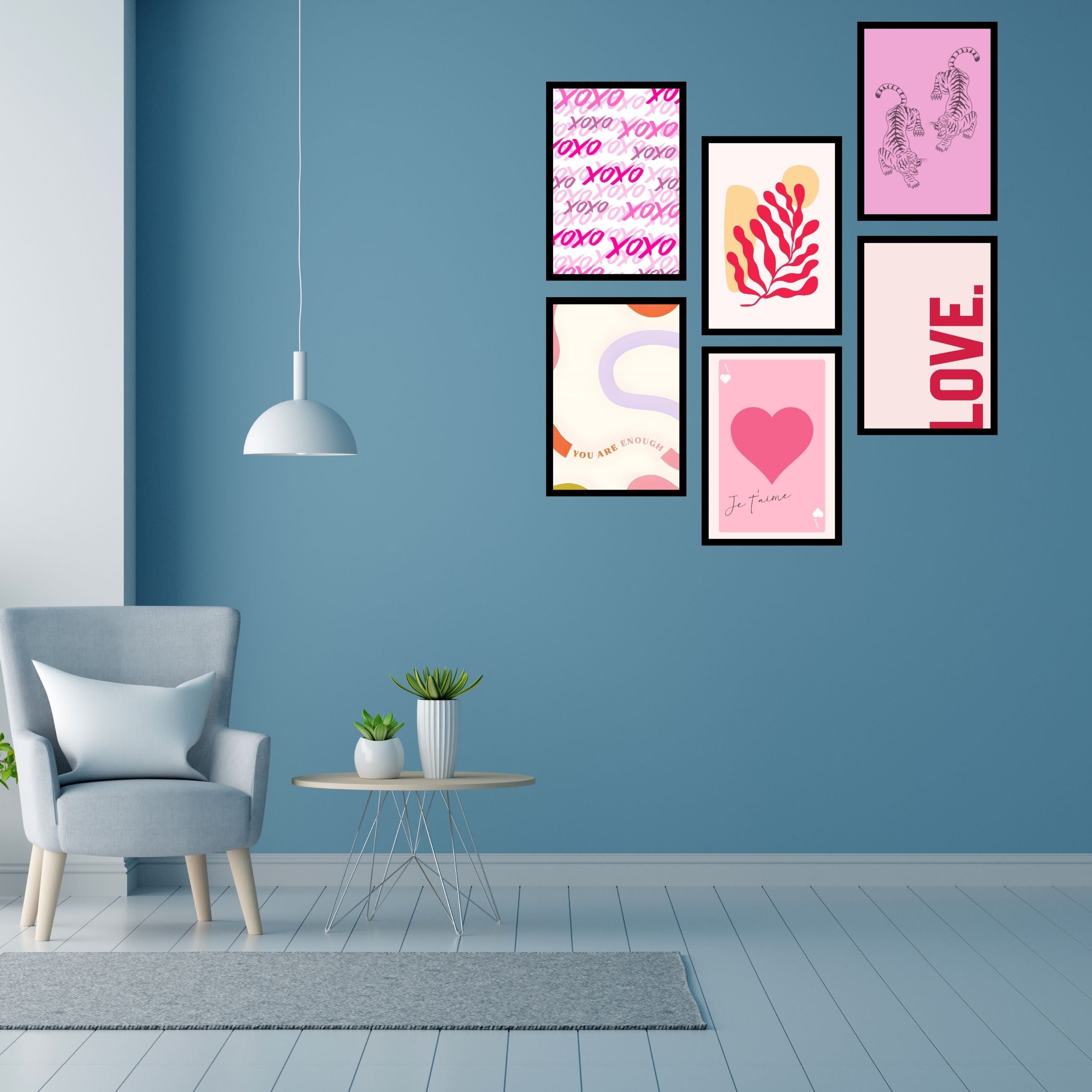 Fashionably Framed: Trendy Posters for Bold Spaces