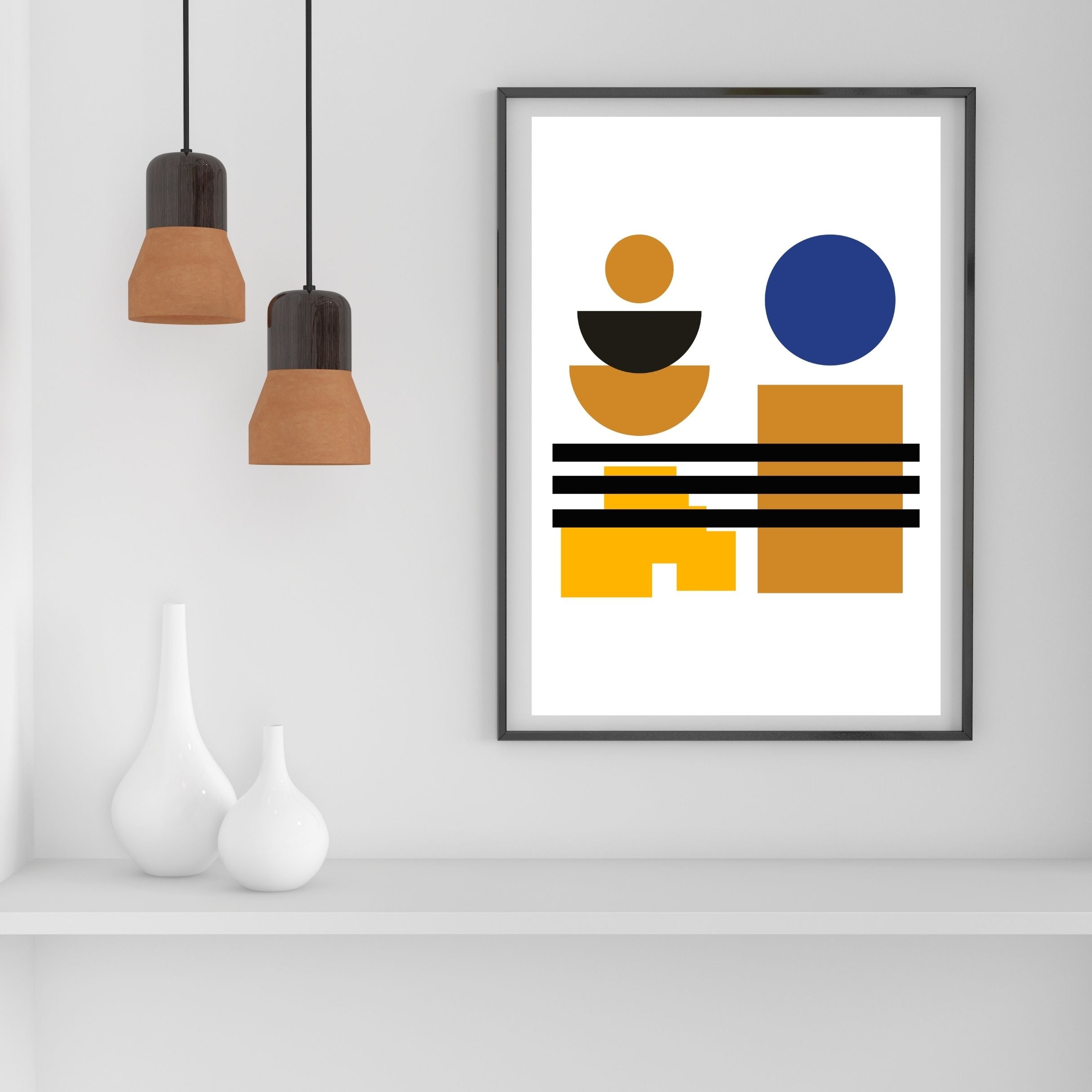 Structured Beauty: Bauhaus Posters for Functional Art Spaces