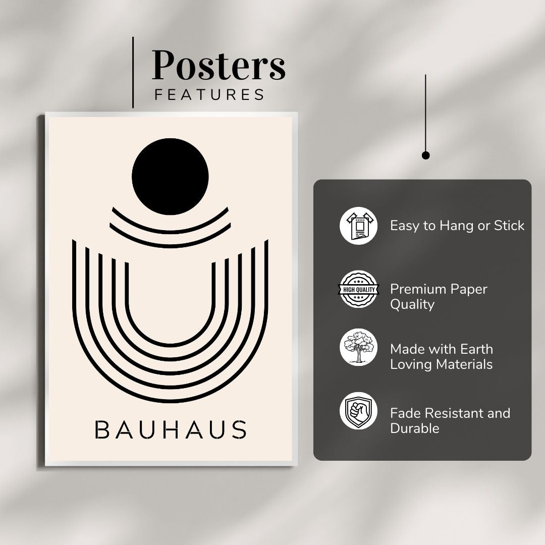 Bauhaus Abstract Wall Poster | Modern Minimalist Art Print