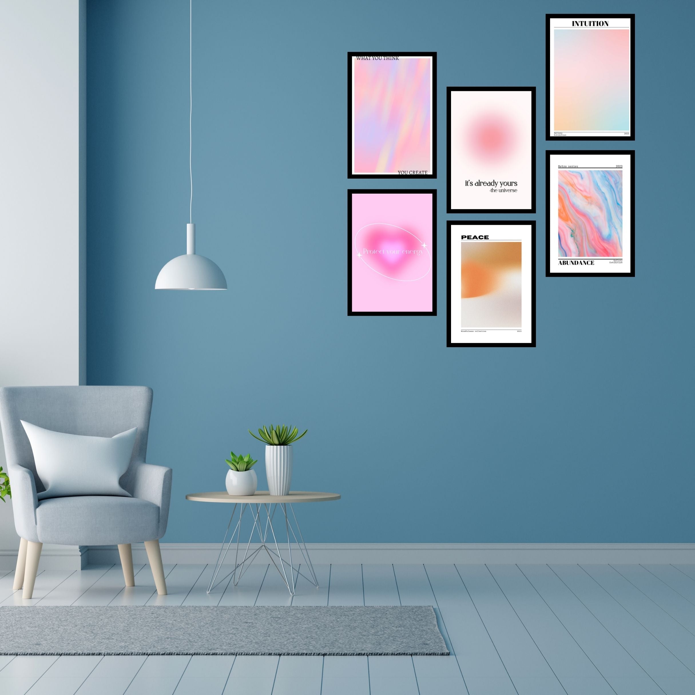 Aura Serenity: Posters for Tranquil Interiors