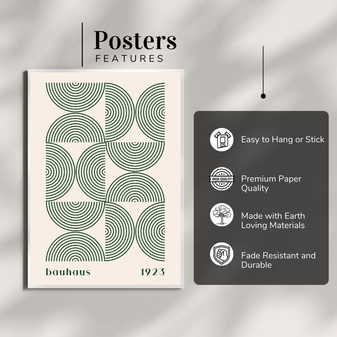 Bauhaus Abstract Wall Poster | Modern Minimalist Art Print
