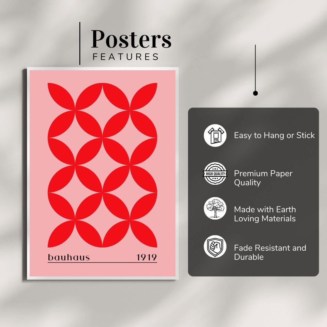 Bauhaus Abstract Wall Poster | Modern Minimalist Art Print