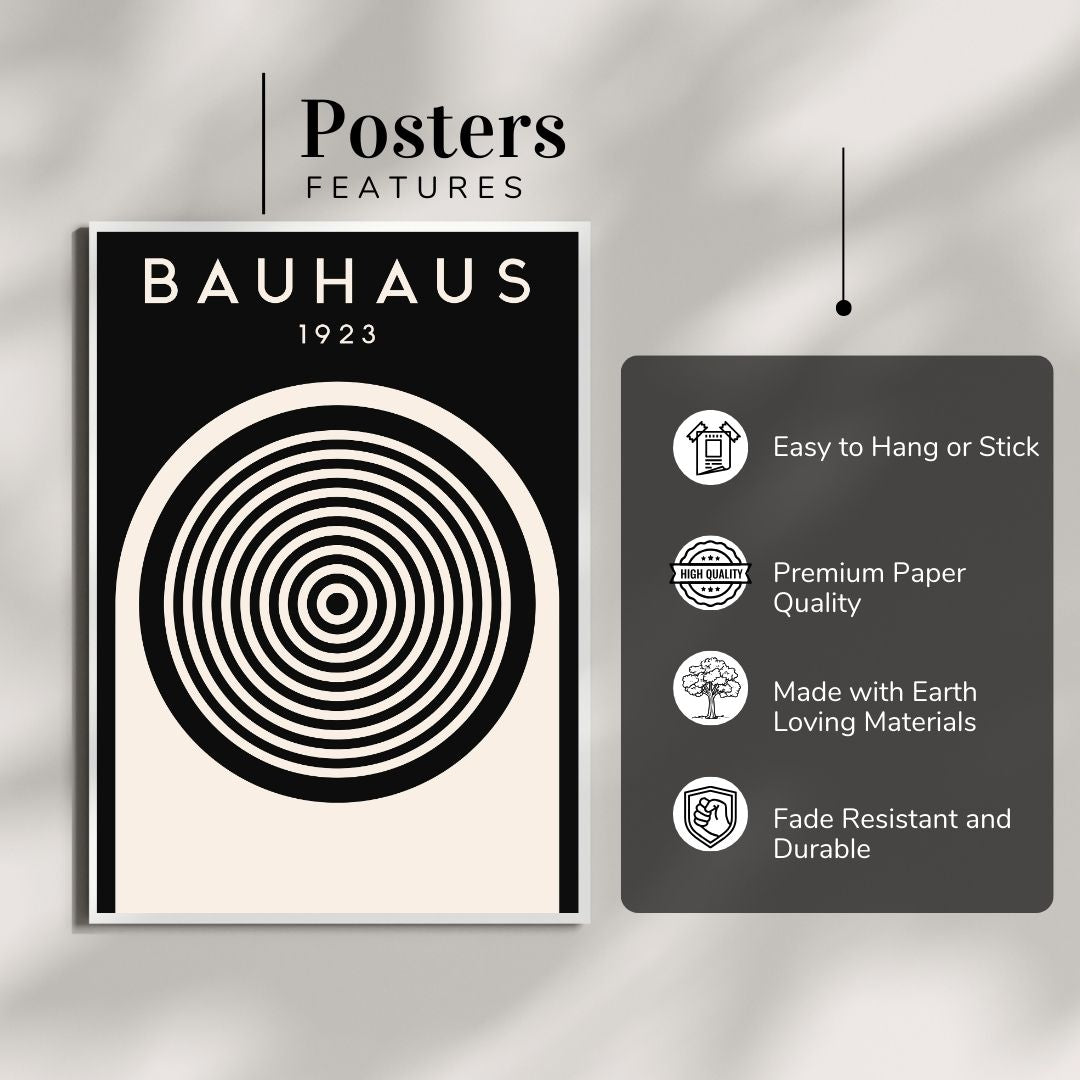 Bauhaus 1923 Abstract Wall Poster | Modern Minimalist Art Print