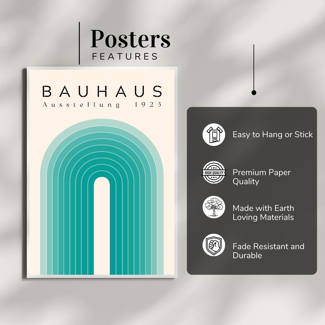 Bauhaus Abstract Wall Poster | Modern Minimalist Art Print
