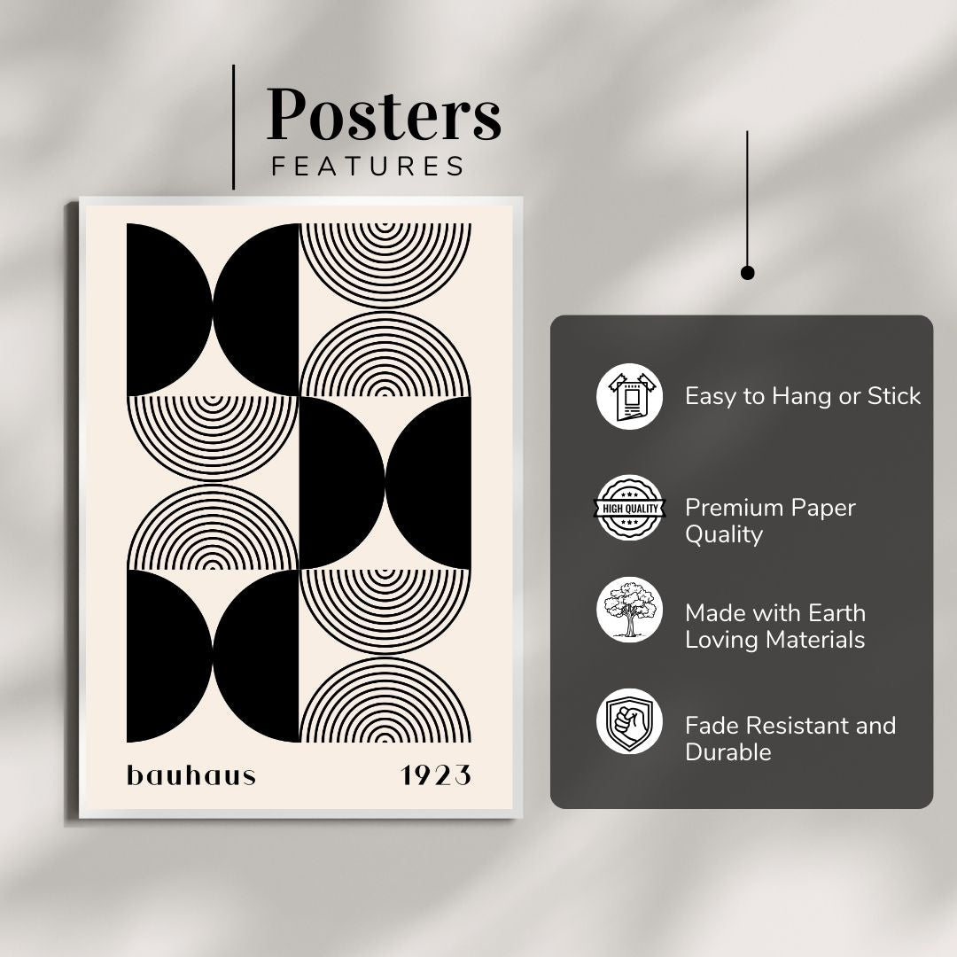 Bauhaus Abstract Wall Poster | Modern Minimalist Art Print