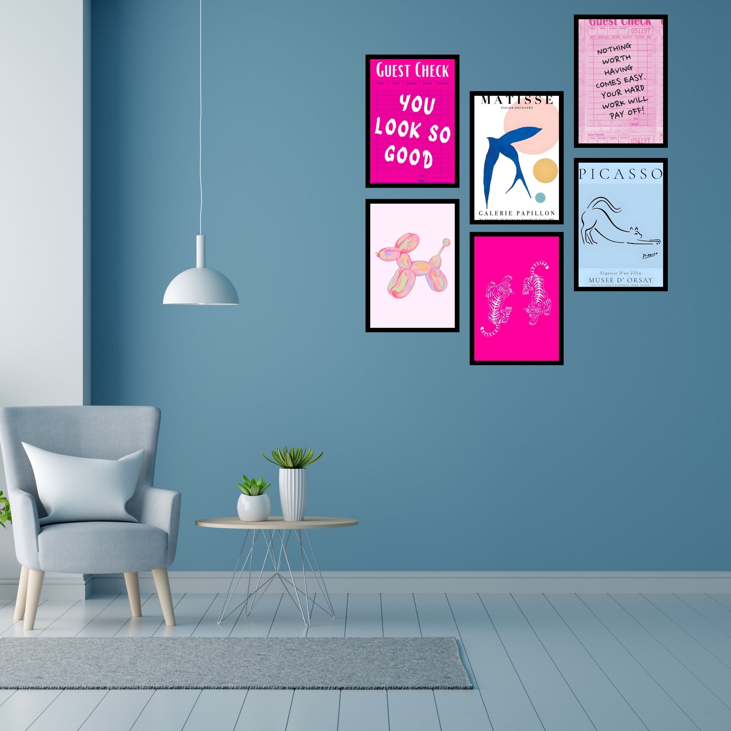 Fashionably Framed: Trendy Posters for Bold Spaces