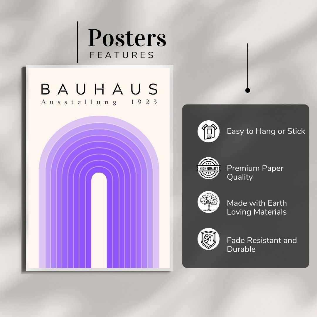 Bauhaus Abstract Wall Poster | Modern Minimalist Art Print