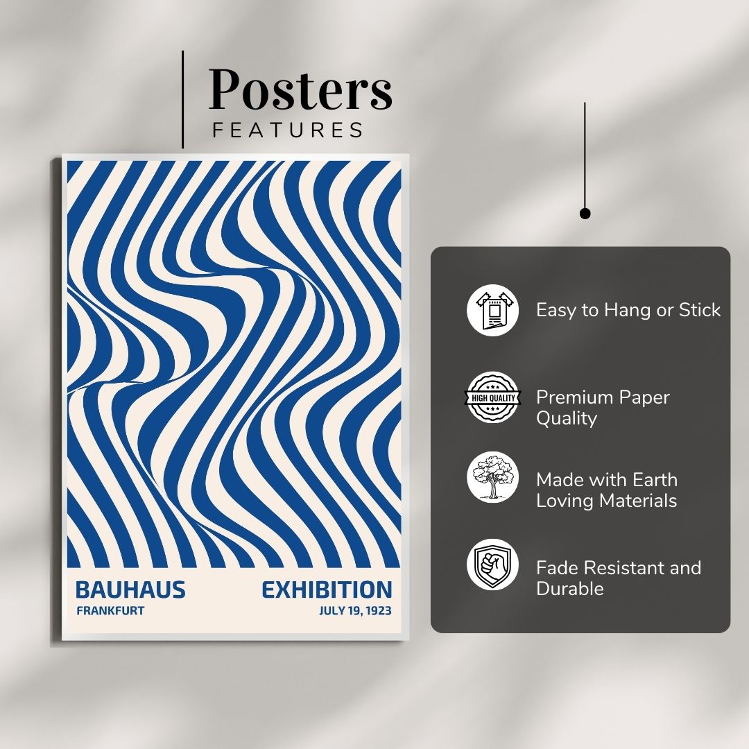 Bauhaus Abstract Wall Poster | Modern Minimalist Art Print
