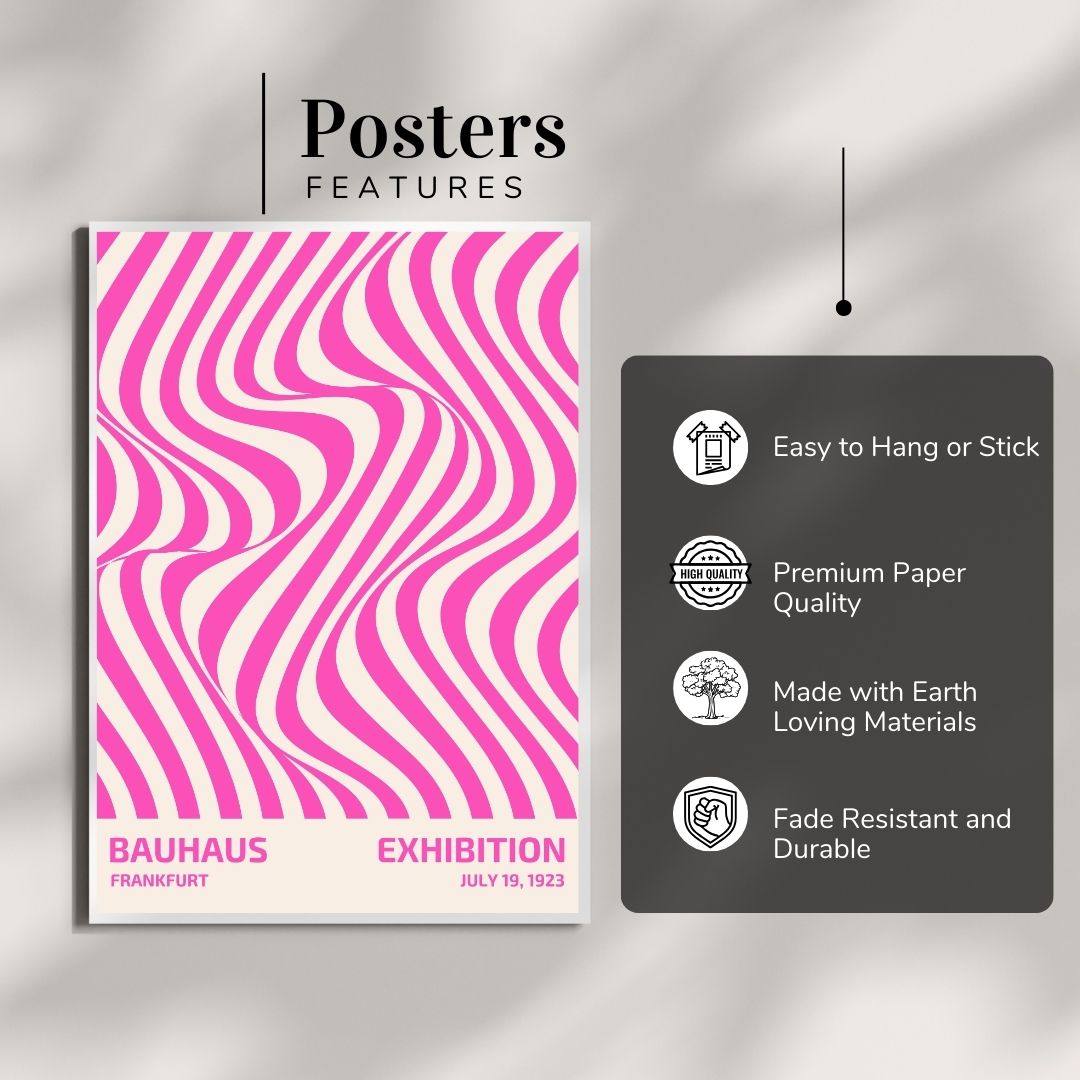 Bauhaus Exhibition 1919 Abstract Wall Poster | Modern Minimalist Art Print
