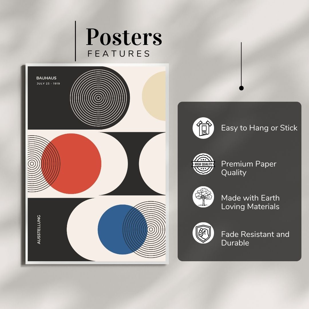 Bauhaus Abstract Wall Poster | Modern Minimalist Art Print