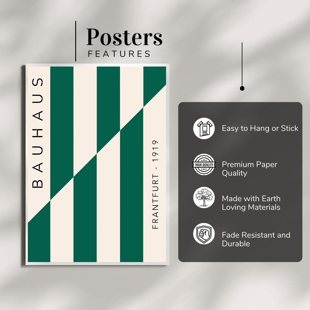 Bauhaus Abstract Wall Poster | Modern Minimalist Art Print