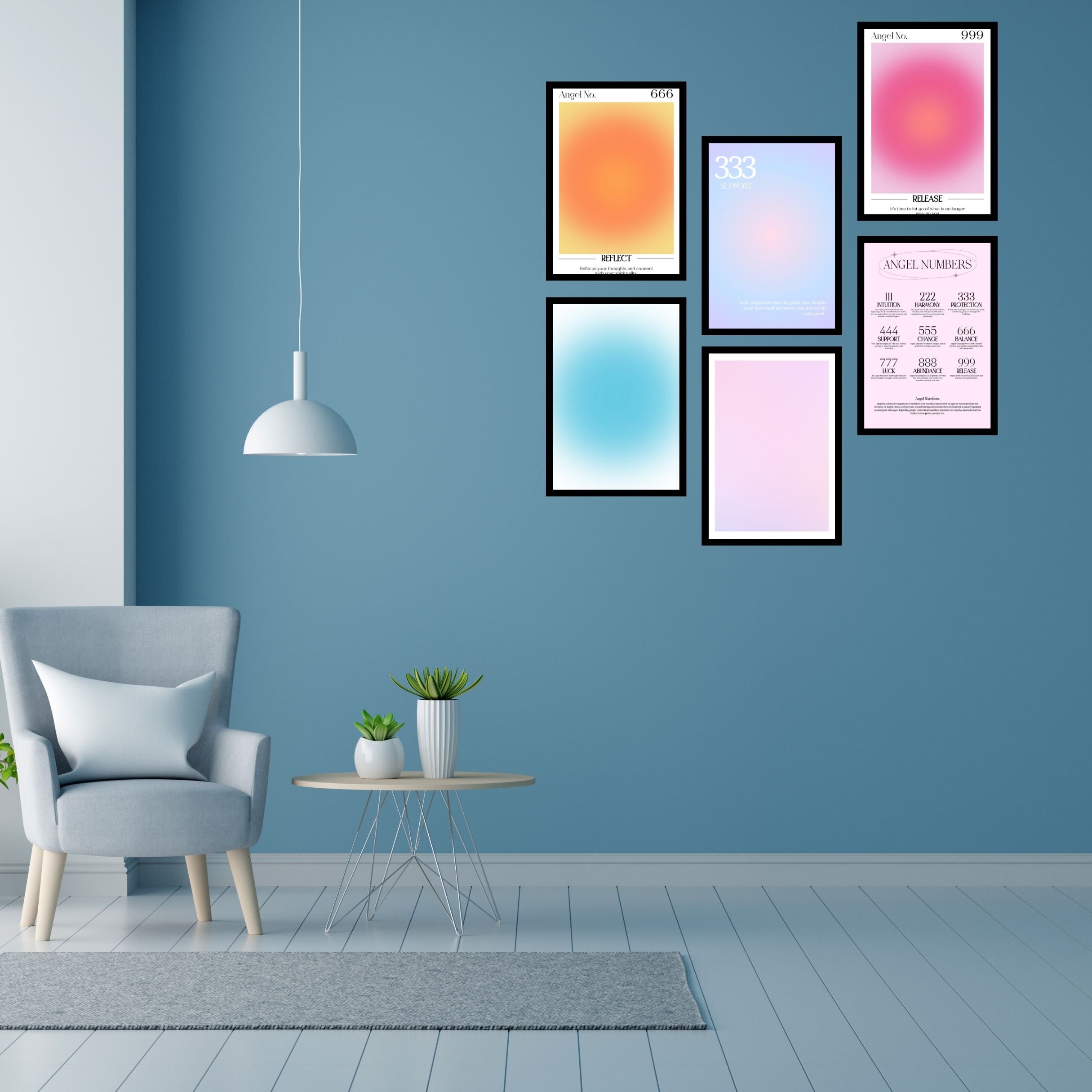 Luminous Auras: Posters That Radiate Calm