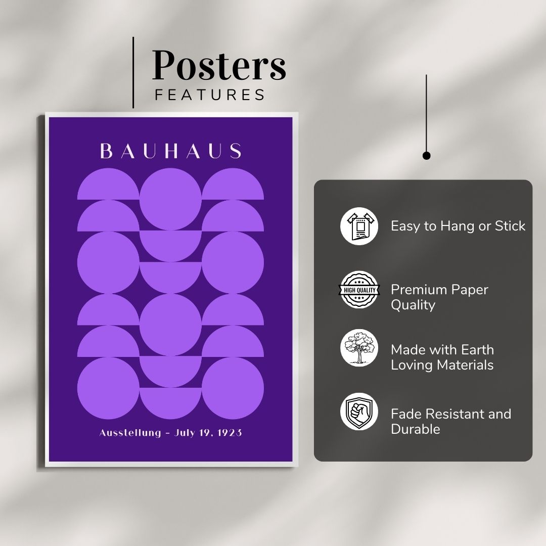 Bauhaus Abstract Wall Poster | Modern Minimalist Art Print