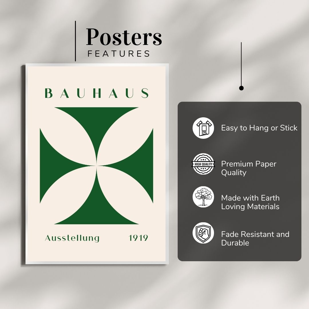 Bauhaus Abstract Wall Poster | Modern Minimalist Art Print