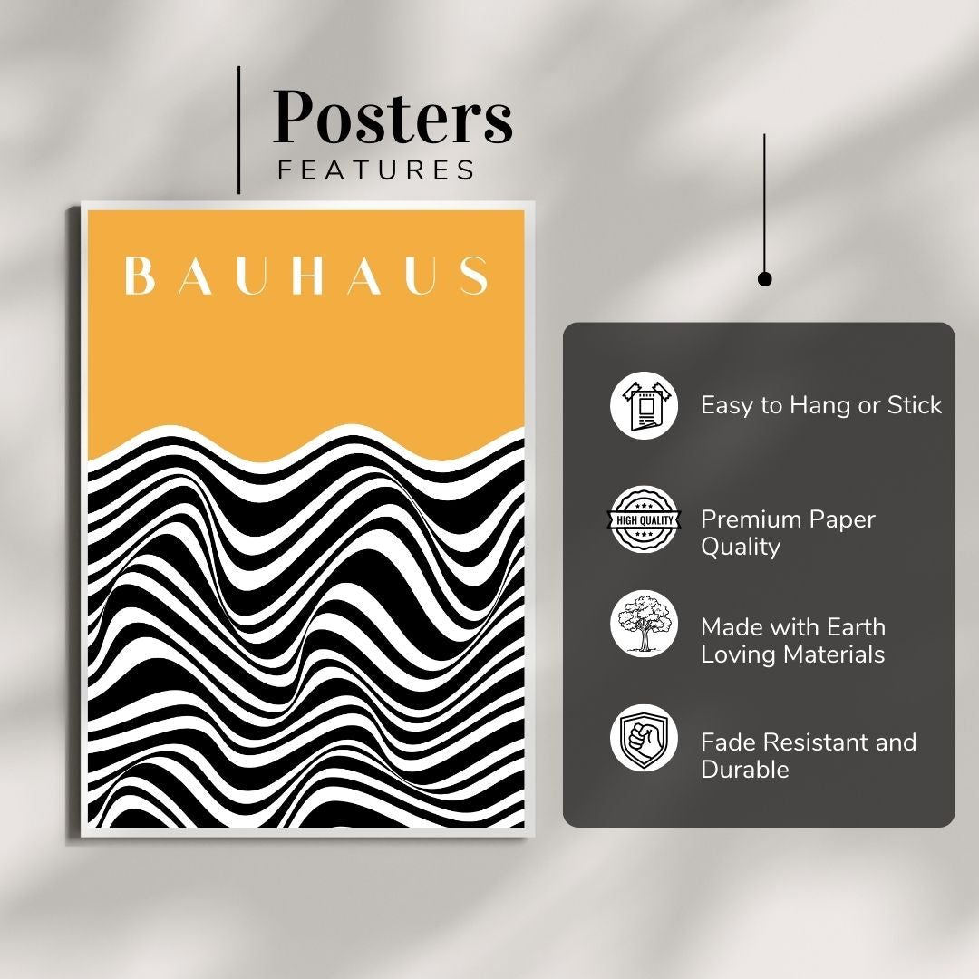 Bauhaus Abstract Wall Poster | Modern Minimalist Art Print