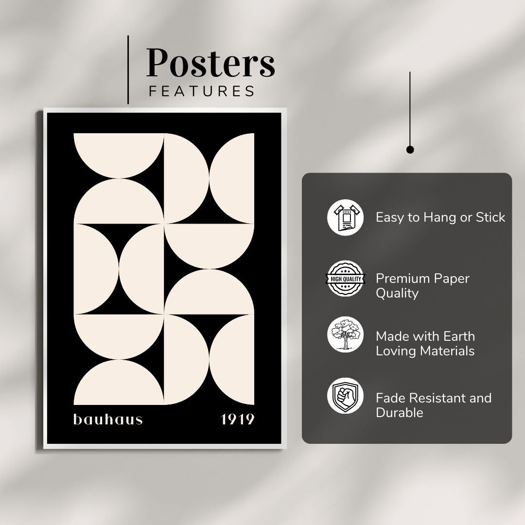 Bauhaus Abstract Wall Poster | Modern Minimalist Art Print