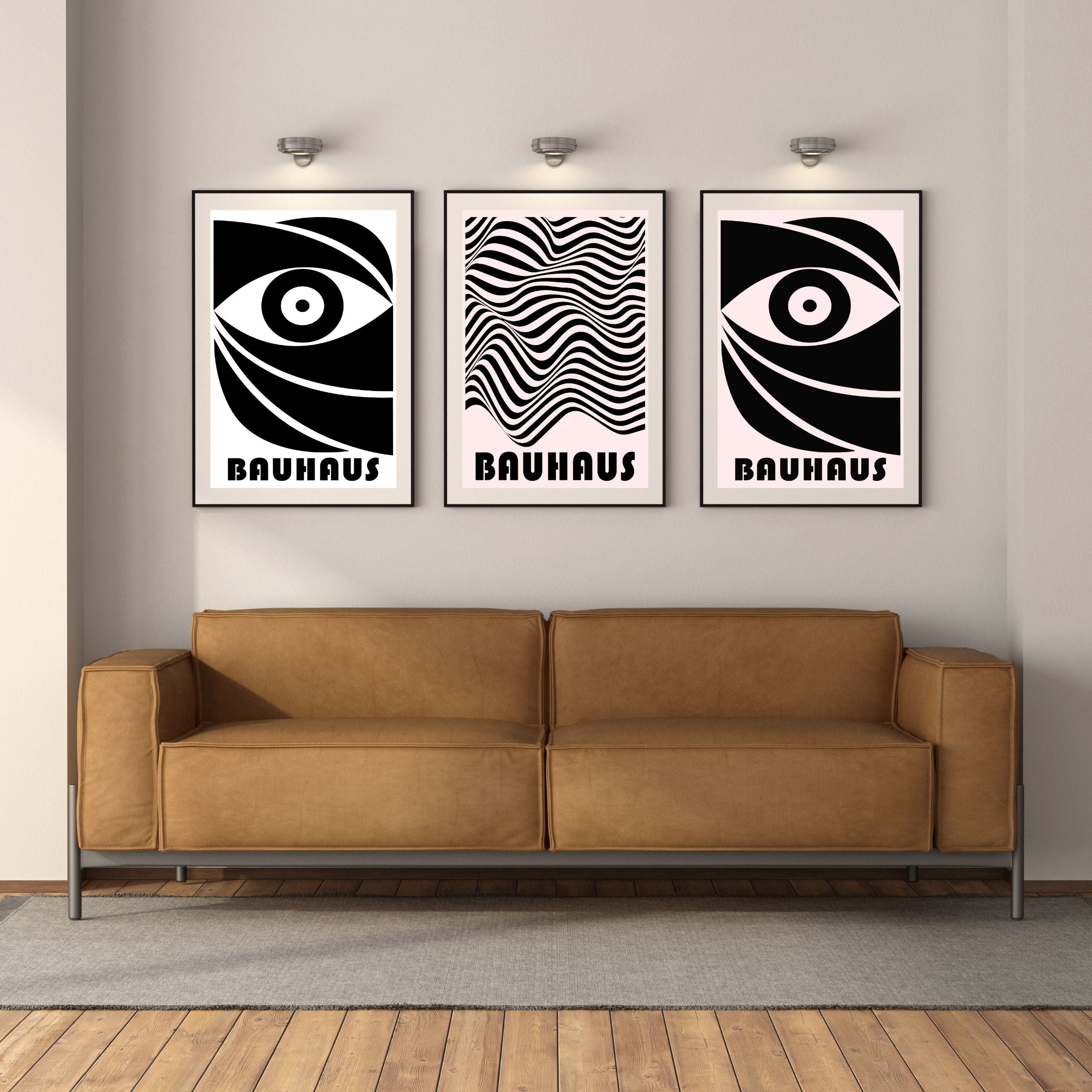 Bold & Balanced: Bauhaus Posters for Sleek Interiors