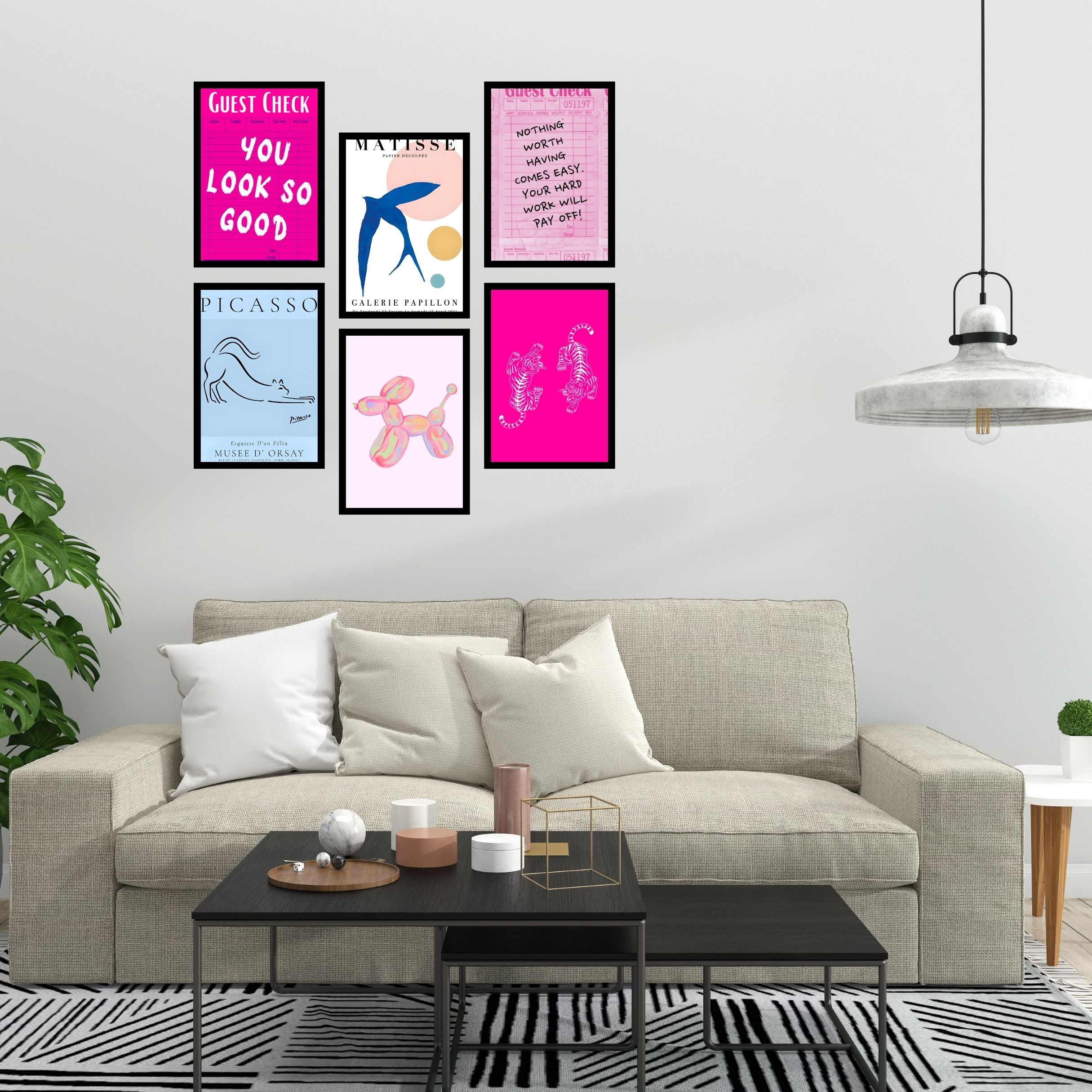 Fashionably Framed: Trendy Posters for Bold Spaces