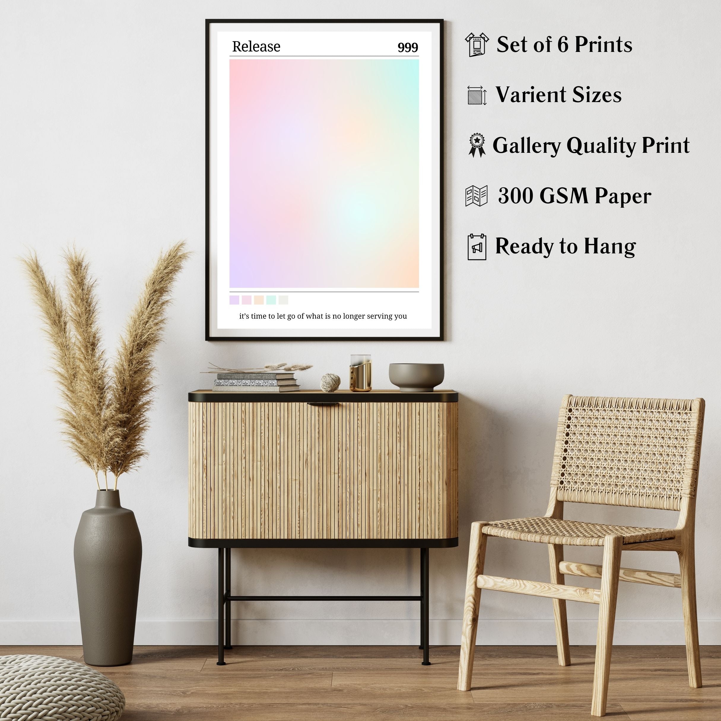 Energetic Aura: Posters for a Positive Atmosphere