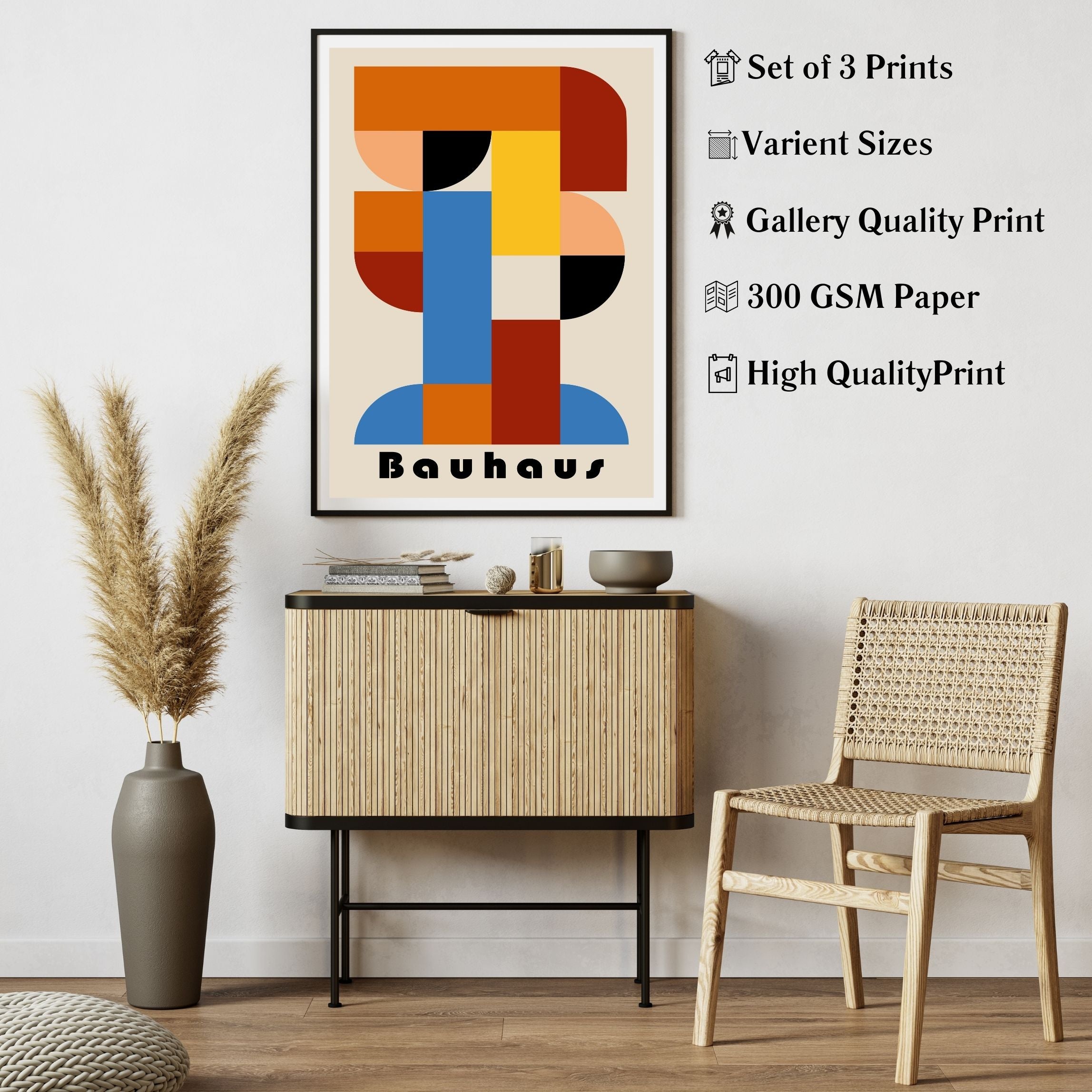 Geometric Genius: Bauhaus Posters for Bold Interiors