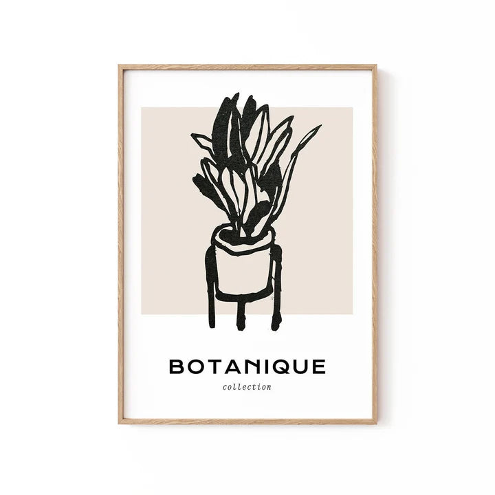 Agave Planter, Boho Wall Art Painting