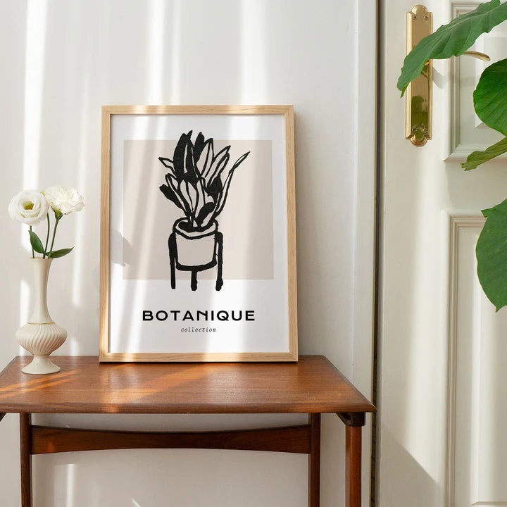 Agave Planter, Boho Wall Art Painting