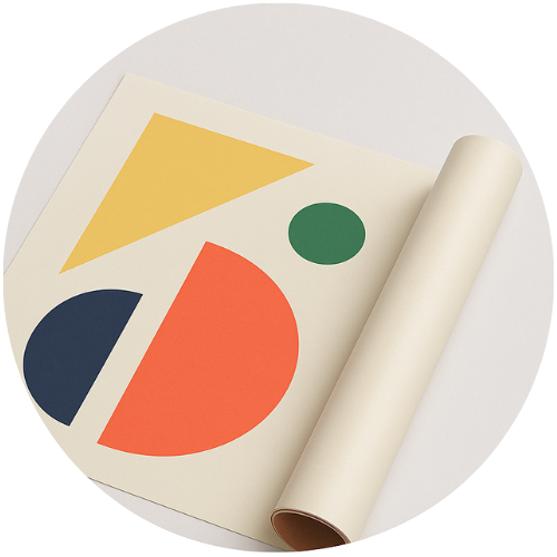 Bauhaus Abstract Wall Poster | Modern Minimalist Art Print